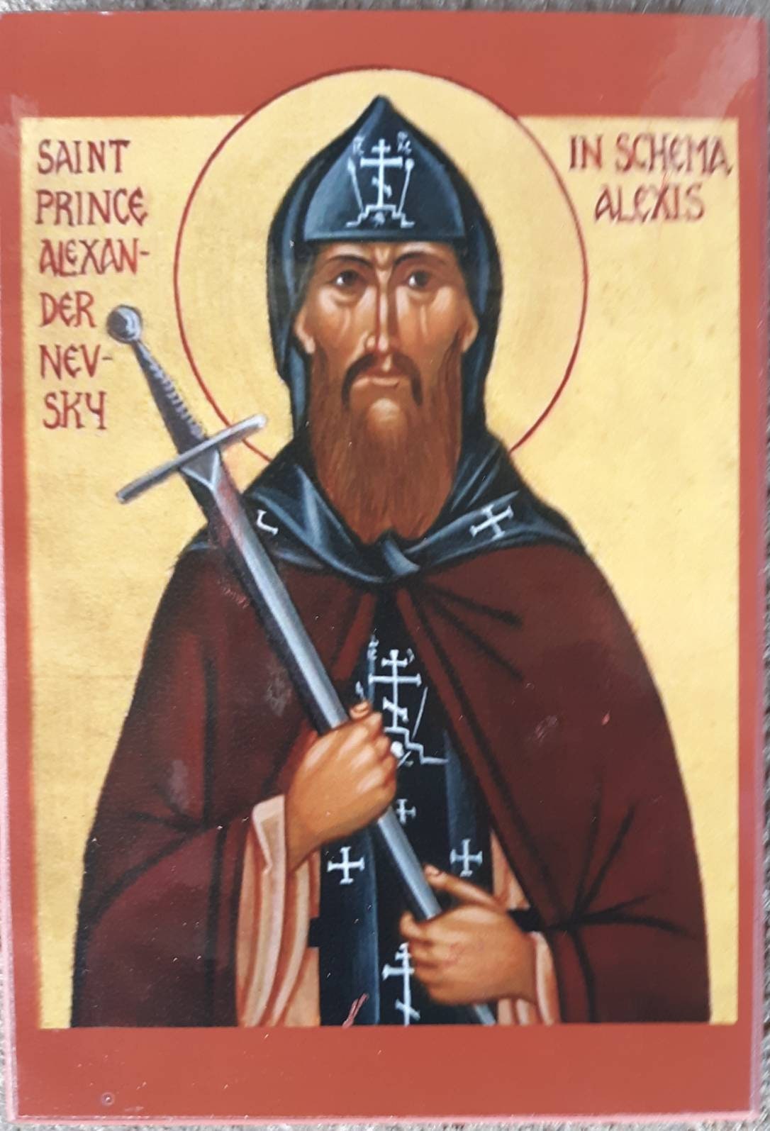 ORTHODOX ICON St Alexander Nevsky
