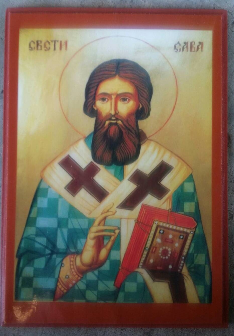 Orthodox icon of St. Sava of Serbia