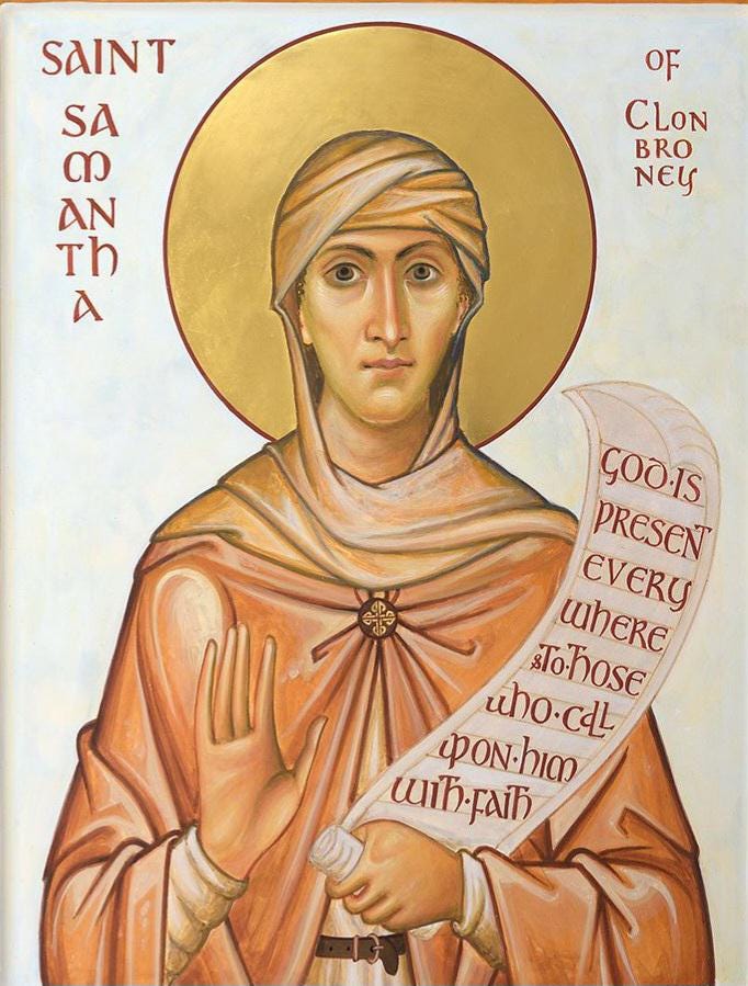 ICON of St. Samthann, (St Samantha)