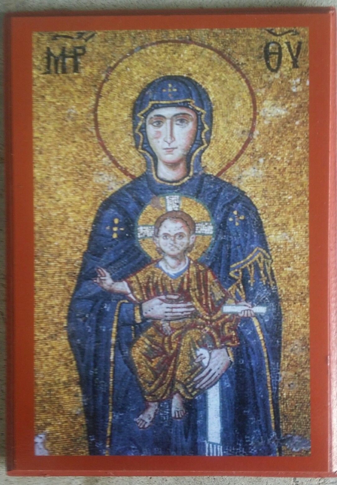Orthodox icon of Theotokos in Hagia Sophia
