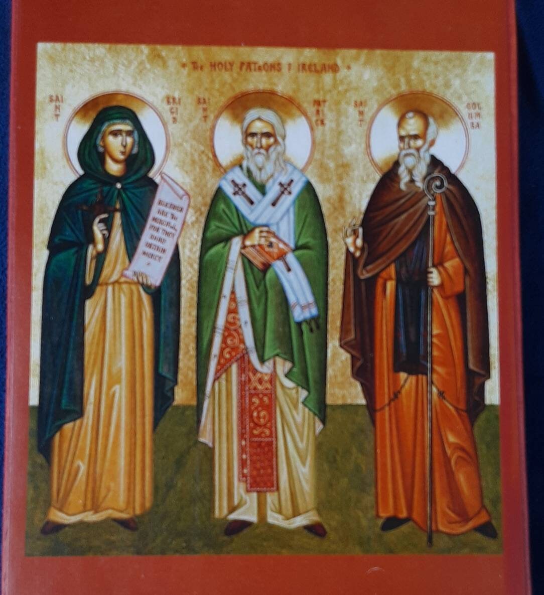 ICON St Brigid St. Patrick St. Columba