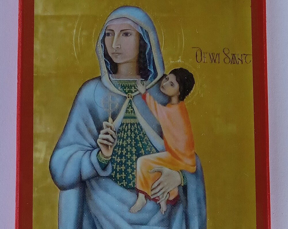 Orthodox Icon of St's. Non & David of Wales